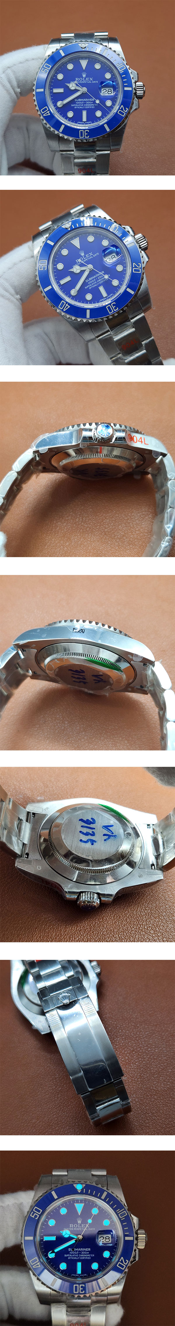 【GM工場 3135搭載】ロレックスコピー時計 サブマリーナー 116619LB レビュー高評